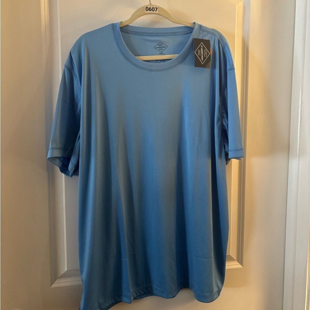 St John’s Bay UPF 50 Men's Blue Shirt Sz XXL NWT